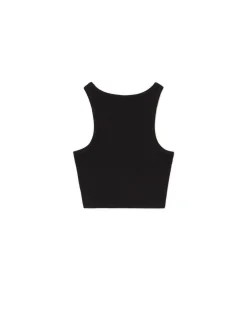 Cropp Koszulki, Topy*top z nadrukiem czarny