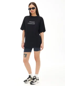 Cropp Unisex|Unisex*T-shirt z nadrukiem UNISEX czarny