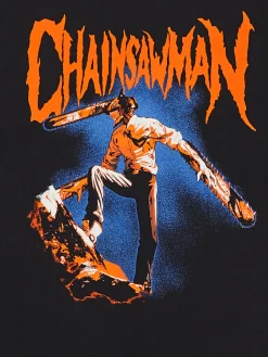 Cropp Koszulki*t-shirt z nadrukiem Chainsaw Man czarny