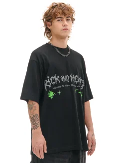 Cropp Koszulki*T-shirt z printem Rick i Morty czarny