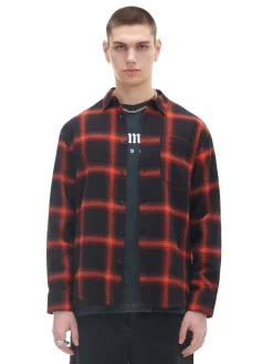 Cropp Koszule*Czerwona flanelowa koszula w kratę czerwony