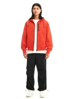Cropp Kurtki, Płaszcze*Czerwona kurtka z kapturem czerwony