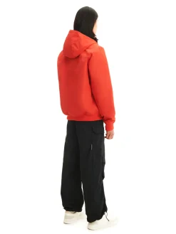 Cropp Kurtki, Płaszcze*Czerwona kurtka z kapturem czerwony