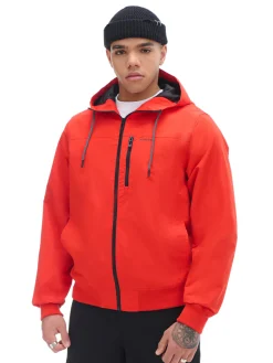 Cropp Kurtki, Płaszcze*Czerwona kurtka z kapturem czerwony