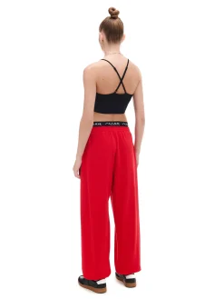 Cropp Spodnie*Czerwone dresowe joggery czerwony