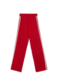 Cropp Spodnie*Czerwone spodnie z lampasami czerwony