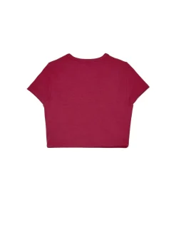 Cropp Koszulki, Topy*crop top z cyrkoniami czerwony