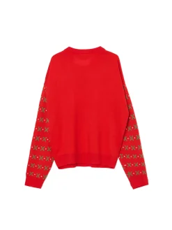 Cropp Ubrania Świąteczne|Swetry*sweter świąteczny Grinch czerwony