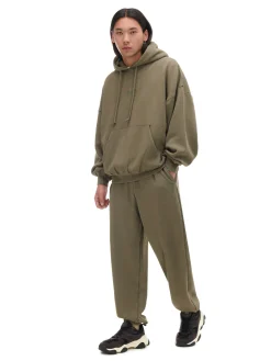 Cropp Spodnie|Sety*Dresowe joggery comfort fit zielony