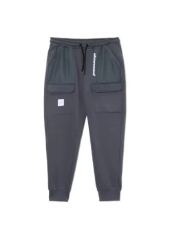 Cropp Spodnie*Dresowe joggery z efektem reflective szary