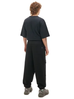 Cropp Spodnie*Dresowe joggery z kieszeniami na napy czarny