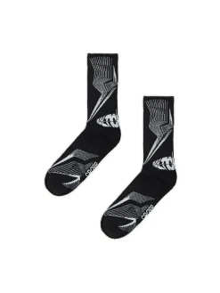 Cropp Skarpetki*Długie czarne skarpety Baltic Games czarny