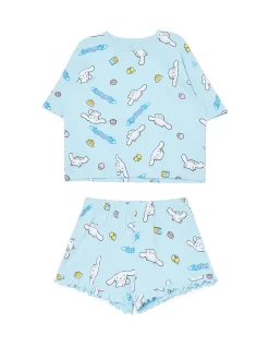 Cropp Piżamy*Dwuczęściowa krótka piżama Cinnamoroll różowy