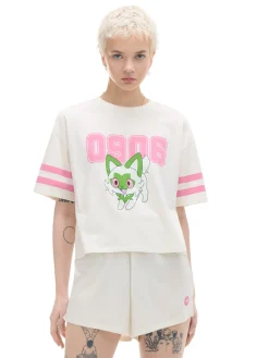 Cropp Piżamy*Dwuczęściowa krótka piżama Pokémon kremowy