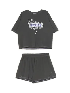 Cropp Piżamy*Dwuczęściowa piżama Beetlejuice szary