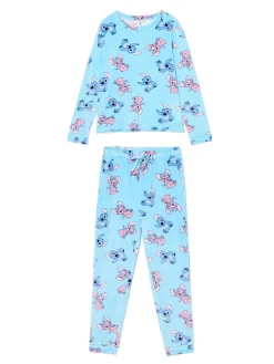 Cropp Piżamy*Dwuczęściowa piżama Stitch i Andzia błękitny