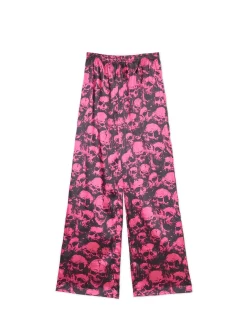 Cropp Piżamy*Dwuczęściowa piżama z motywem czaszek czarny