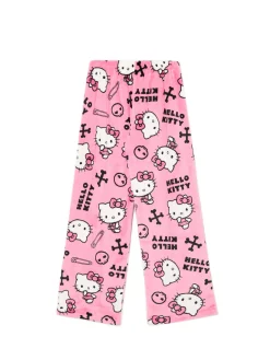 Cropp Cozy|Piżamy*Dwuczęściowa pluszowa piżama Hello Kitty różowy
