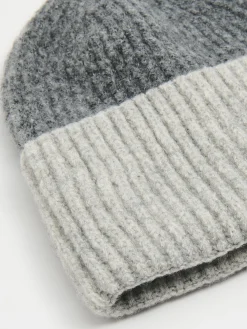 Cropp Czapki*Dwukolorowa czapka beanie szary