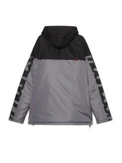 Cropp Kurtki Zimowe|Kurtki, Płaszcze*Dwukolorowa kurtka z kapturem szary