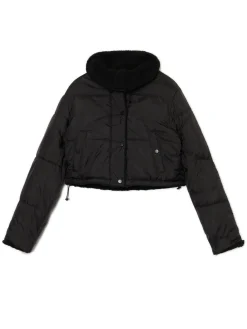 Cropp Kurtki, Płaszcze*Dwustronna czarna kurtka puffer czarny