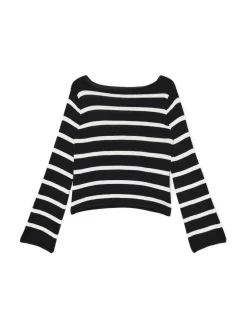 Cropp Swetry*Dzianinowy sweter w paski czarny