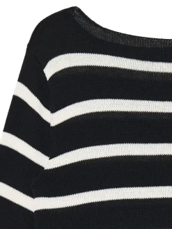 Cropp Swetry*Dzianinowy sweter w paski czarny