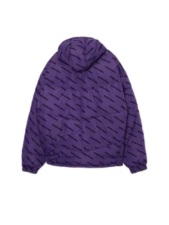 Cropp Kurtki Zimowe|Kurtki, Płaszcze*Fioletowa kurtka puffer z kapturem fioletowy