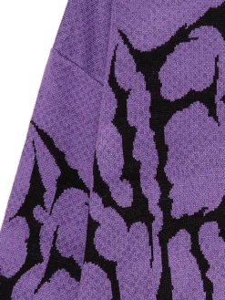 Cropp Swetry*sweter z nadrukiem fioletowy