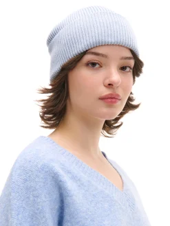 Cropp Swetry*Gładki jasnoniebieski sweter błękitny