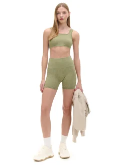 Cropp Koszulki, Topy*Gładki oliwkowy top zielony