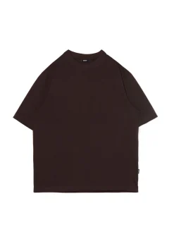 Cropp Koszulki*Gładki T-shirt comfort brązowy