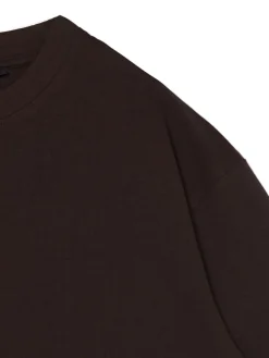 Cropp Koszulki*Gładki T-shirt comfort brązowy