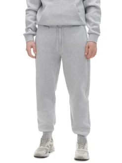 Cropp Spodnie|Sety*Gładkie szare joggery regular jasnyszary