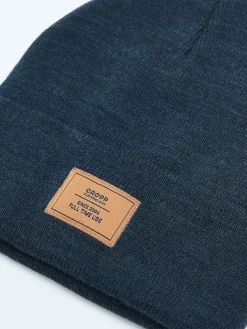 Cropp Czapki*Granatowa czapka beanie granatowy