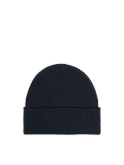 Cropp Czapki|Basic*Granatowa czapka beanie z naszywką granatowy