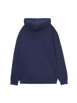 Cropp Bluzy*Granatowa rozpinana bluza z kapturem granatowy