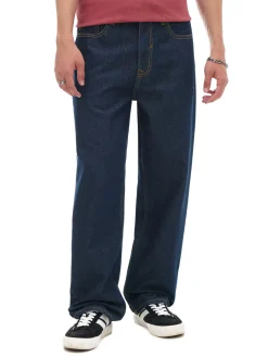 Cropp Jeansy|Baggy*Granatowe jeansy baggy surowygranatowy