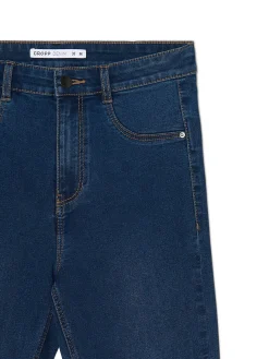 Cropp Jeansy*Granatowe jeansy skinny granatowy