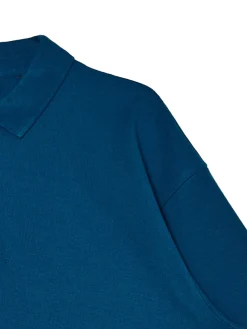 Cropp Koszulki*Granatowe polo z printem smoka niebieski