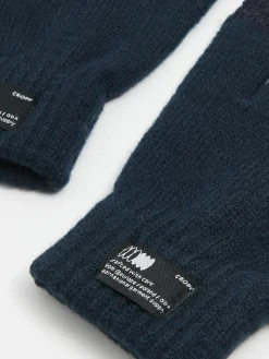 Cropp Rękawiczki|Basic*Granatowe zimowe rękawiczki granatowy