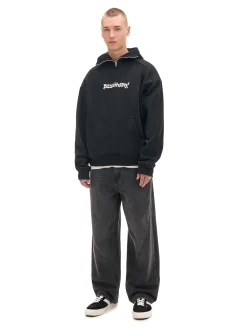 Cropp Bluzy*Gruba bluza z kapturem czarny