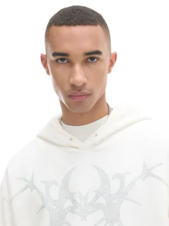 Cropp Bluzy*Jasna bluza z aplikacją kremowy