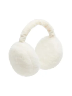 Cropp Czapki*Jasne futrzane nauszniki kremowy