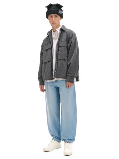 Cropp Jeansy|Baggy*Jasne jeansy balloon baggy niebieski