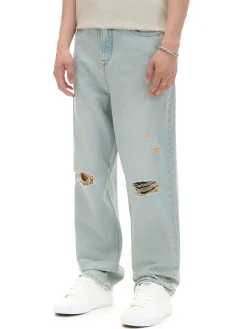 Cropp Jeansy|Baggy*Jasne jeansy loose baggy niebieski