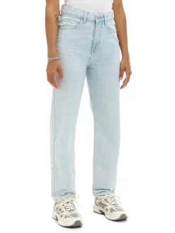 Cropp Jeansy*Jasne jeansy mom z wysokim stanem niebieski