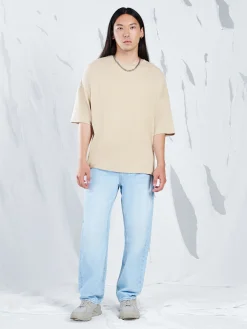 Cropp Jeansy*Jasne jeansy relaxed niebieski