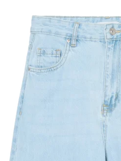 Cropp Jeansy*Jasne jeansy retro wide leg niebieski
