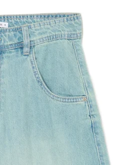 Cropp Jeansy*Jasne jeansy skater z efektem sprania błękitny